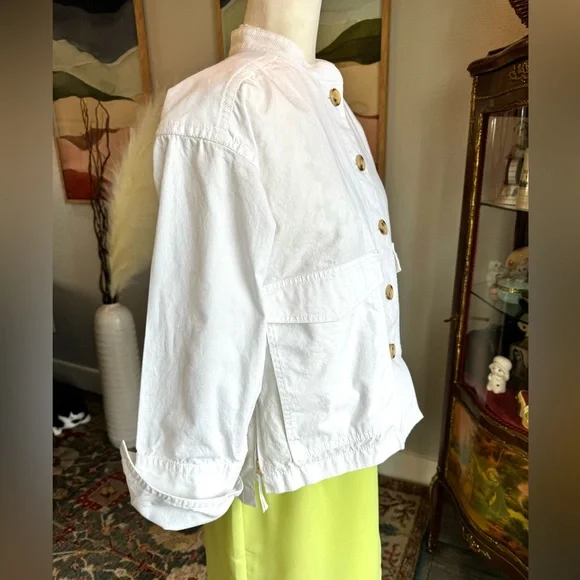 J Crew Cotton Mandarin Collar Jacket - Picture 2 of 12